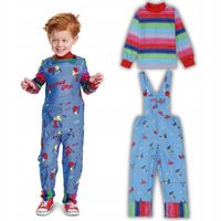 STRÓJ NA HALLOWEEN LALECZKA CHUCKY PRZEBRANIE KOSTIUM DZIECIĘCY 104 110