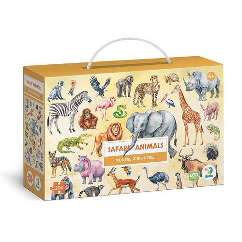 Puzzle Montessori, Zwierzęta Z Safari, Ilość Elementów , Dodo 300628 na Arena.pl