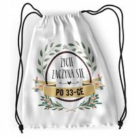 Plecak Urodziny 33 33Cie Sportowy Szkolny Worek Z Nadrukiem Ze Zdjęciem