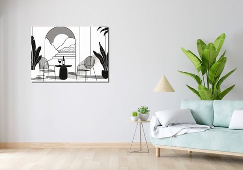 Obraz 100x70cm Relaks w Monochromie na Arena.pl