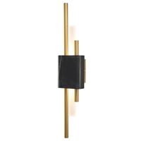 Modernistyczny kinkiet ELLIE ST-7007W-BLACK Step LED 5W 3000K marmur złoty czarny