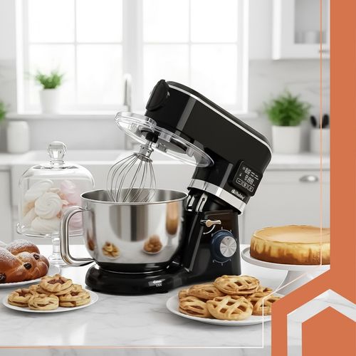 Robot Kuchenny Planetarny z Podgrzewaną Misą 6,2L Wielofunkcyjny + na Arena.pl