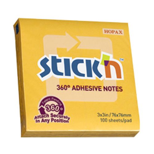 NOTES SAMOPRZYLEPNY 76/76 360ST STICK'N ŻÓŁTY zdjęcie 1