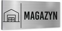 Tabliczka Tablica informacyjna oznaczenie MAGAZYN Piktogram Aluminium