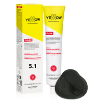 ALFAPARF YELLOW Farba do włosów 5.1 - Jasny popielaty brąz - 100ml