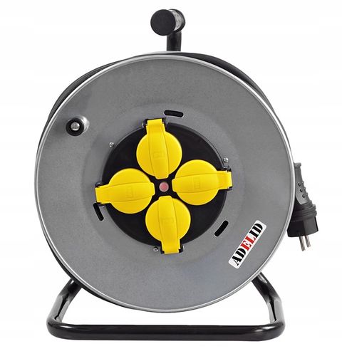 POLSKI PRZEDŁUŻACZ BĘBNOWY NA BĘBNIE ZWIJAK METALOWY 50M 3x2,5 H05VV-F OWY na Arena.pl