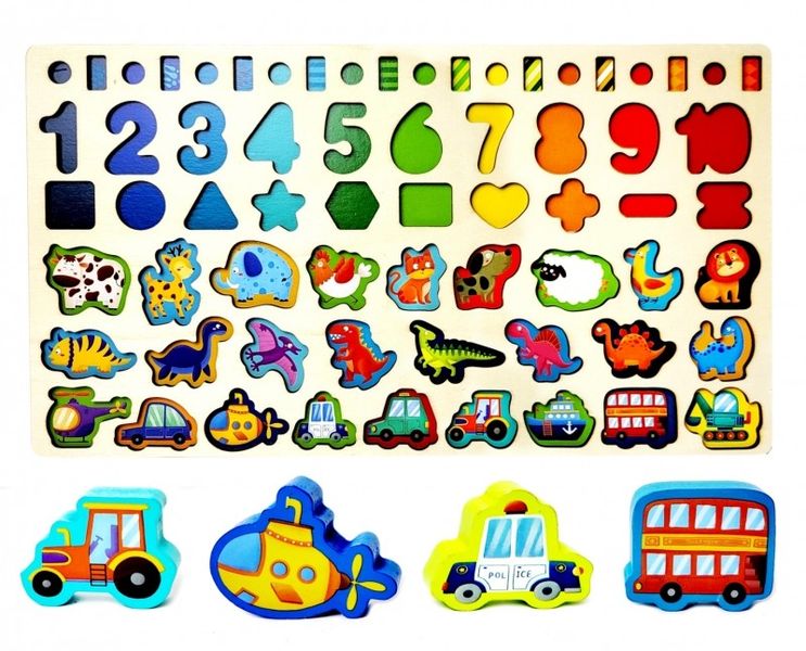 Gra puzzle multifunkcyjne 2 w 1 nauka łowienie rybek CZ zdjęcie 5