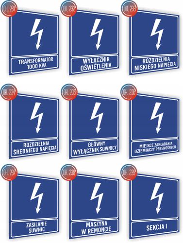 Tabliczka informacyjna Wyłącznik nadruk 20x15 cm dużo wzorów na Arena.pl