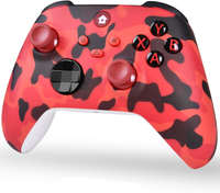 TechKen Kontroler Bezprzewodowy Do Xbox Series X S One PC Czerwone Moro