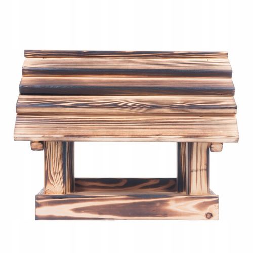 Karmnik Dla Ptaków Na Ziarno Duży Stojący Opalany Solidny + Słonecznik na Arena.pl