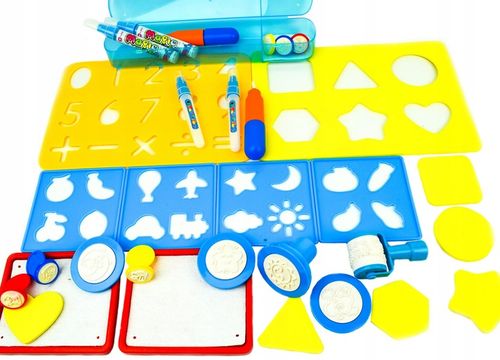 DUŻA MATA WODNA DO MALOWANIA PISAKAMI WODNYMI MATA 100x80 PIECZĄTKI PISAKI na Arena.pl