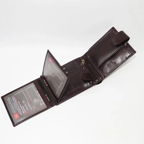 portfel męski  bellugio brązowy  skórzany na Arena.pl