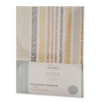 Prześcieradło z makosatyny z gumką PRINT 100X200 + 30 musztardowe