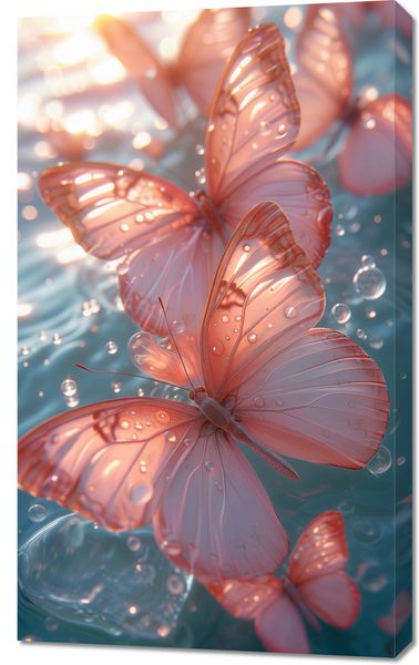 Obraz 60x100cm Świetliste Motyle zdjęcie 1