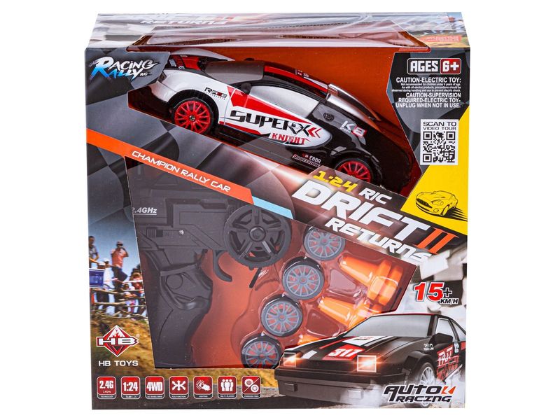 Samochód Do Driftu, Auto RC Drift 1:24 2,4 GHz 4WD CZARNO-BIAŁE BUGATTI zdjęcie 2