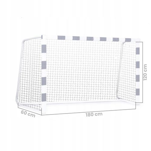 Siatka do bramki na bramkę do bramek piłkarskich 180x120cm biała na Arena.pl