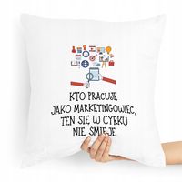 Prezent Poduszka Dla Margetingowca Marketing Z Nadrukiem Ze Zdjęciem
