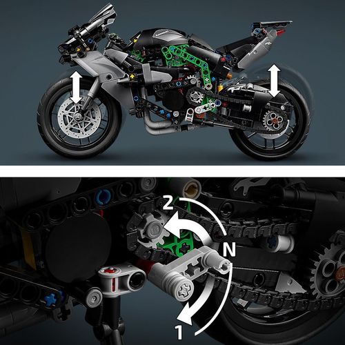 Lego Technic Motocykl Kawasaki Ninja H2R 42170 Zestaw Klocki i Ebook 4w1 na Arena.pl