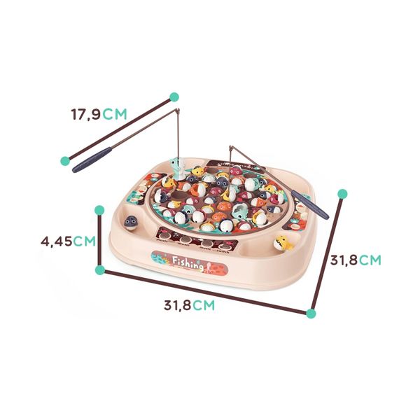 WOOPIE Gra Łowienie Rybek Zestaw 4 Wędki 50 el. zdjęcie 6