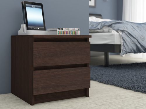 SZAFKA NOCNA K 60 cm 2 SZUFLADY WENGE na Arena.pl