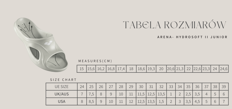 Klapki basenowe dla dzieci Arena Hydrosoft II rozmiar 37 zdjęcie 5