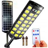 LAMPA ULICZNA SOLARNA COB 2000W CZUJNIK RUCHU ZMIERZCHU +PILOT