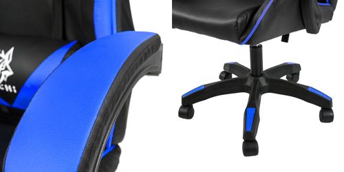 fotel gamingowy hero czarno-niebieski na Arena.pl