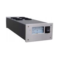 2X LISTWA ZASILAJĄCA 6 GNIAZD 3x FILTR 10A TAGA HARMONY PF-600 2022 SREBRNA