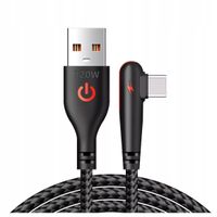 Kabel 200cm USB USB-C mocny szybkie ładowanie 120W Alogy A-C Cable nylonowy