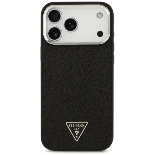etui guess glitter triangle logo magsafe do iphone 17 pro max - czarne na Arena.pl