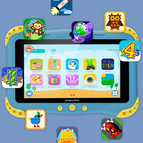 Tablet Dla Dzieci Edukacyjny Kruger&Matz 7" Fun 708 3/32Gb Wifi Android 13 na Arena.pl