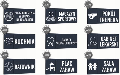 Tabliczka informacyjna DOWOLNY NAPIS Aluminium ATRACYTOWA Nierdzewna na Arena.pl
