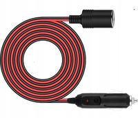 Przedłużacz gniazda zapalniczki 12V/24V LED 5A 60W 3m