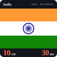 Karta eSIM Internet Indie 10 GB na 30 dni - bez rejestracji