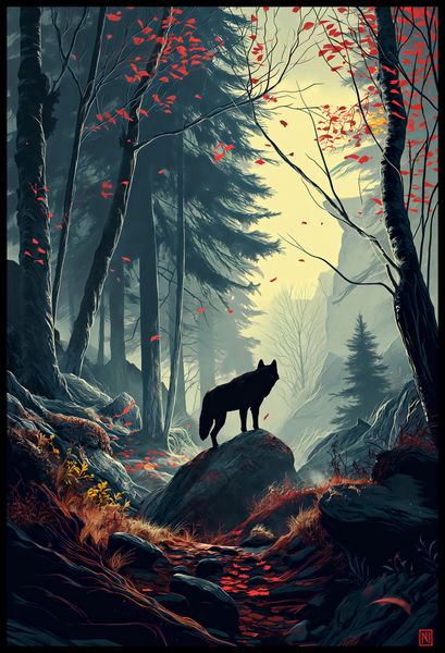 Plakat 61x90,5cm Leśne Echa zdjęcie 2