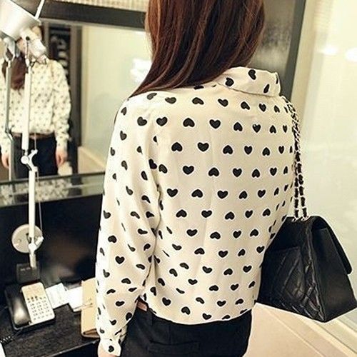 KOSZULA DAMSKA W SERCA Rozmiary - M na Arena.pl