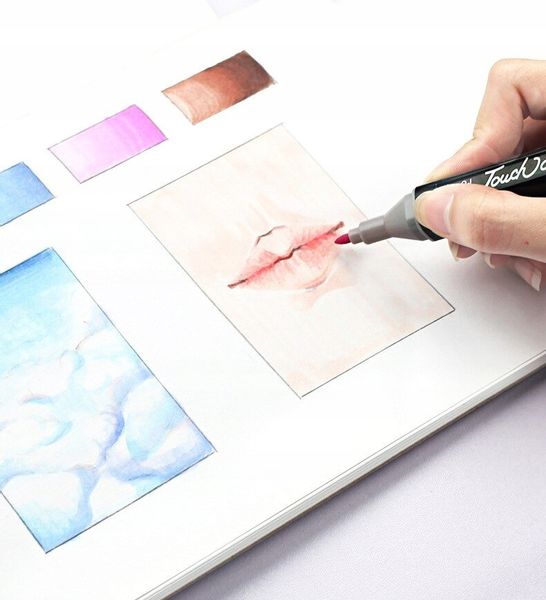 PRO MARKERY ALKOHOLOWE DWUSTRONNE 60szt + TORBA zdjęcie 12