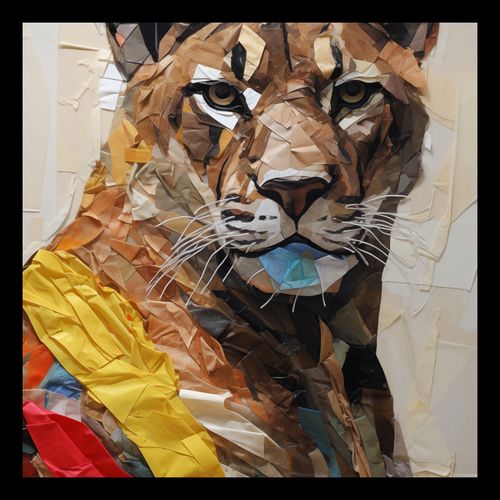 Plakat 20x20cm Papierowy Tygrys na Arena.pl