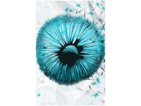 100 70CM OBRAZ PŁÓTNO TURKUSOWE DMUCHAWCE PŁÓTNO RAMA