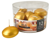 Świece pływające RAK (06987) Home & Style (48/28) złoty ~4h 12szt.
