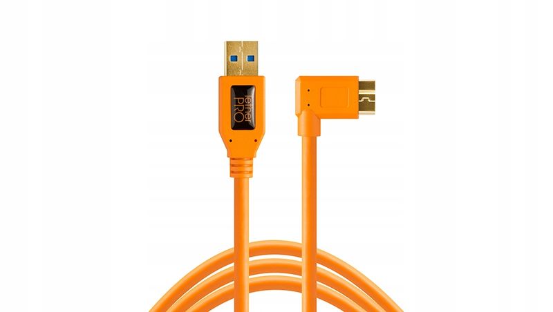 Kabel Tether Tools Pro USB Micro-B Right 4,6m CU61RT15-ORG zdjęcie 1