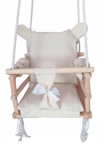 Huśtawka 3w1 dzieci BEŻOWA dom ogród prezent pokój na Arena.pl