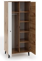 Szafa dwudrzwiowa C6 artisan + biały skandynawska