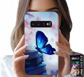 ETUI DO SAMSUNG GALAXY S10 PLUS - NIEBIESKI MOTYLEK, MOTYL, DAMSKIE WZORY