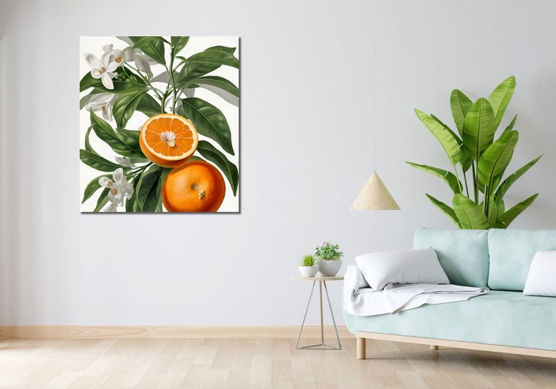 Obraz 90x100cm Dojrzałość Pomarańczy zdjęcie 2