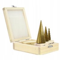 ZESTAW WIERTŁ STOPNIOWYCH 3PCS