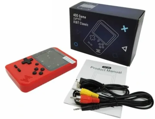 PRZENOŚNA MINI KONSOLA RETRO 400 GIER GAMEBOY GRA na Arena.pl