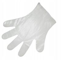 rękawice rękawiczki foliowe hdpe m 100 sztuk