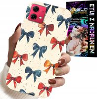 ETUI DO MOTOROLA EDGE 40 NEO - KOLOROWE WSTĄŻKI WSTĄŻKA MODNE WZORY