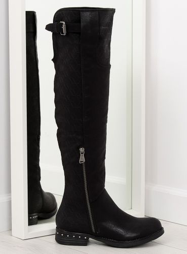 Oficerki damskie czarne 228-PG BLACK - 37 na Arena.pl